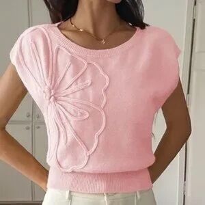 Pink Off-the-Shoulder Sweater
